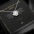 the love knot necklace